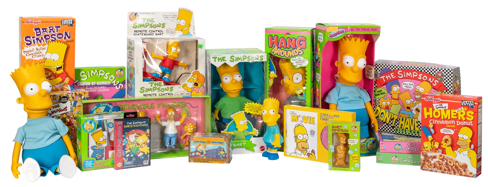  The Simpsons. Enormous Lot of Toys, Collectibles, and Merch...