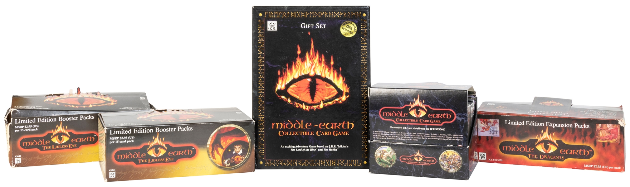  Middle Earth Collectible Card Game Sealed Packs and Memorab...