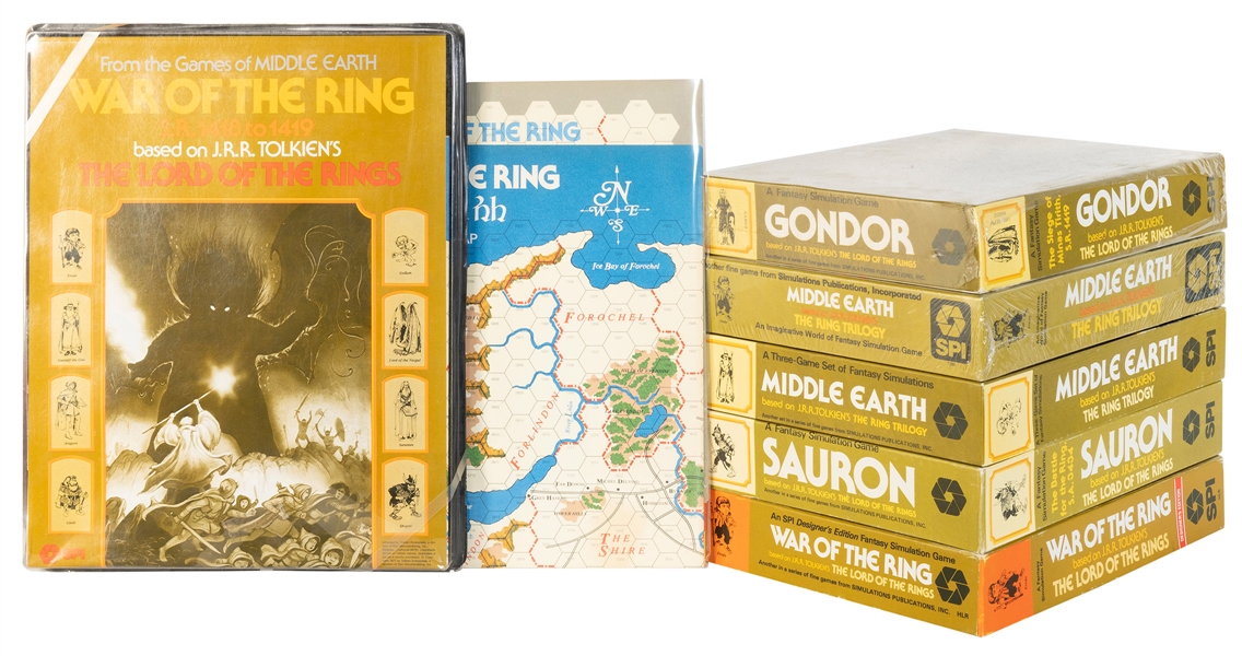  SPI Lord of the Rings Fantasy Simulation Game Set Lot (6). ...