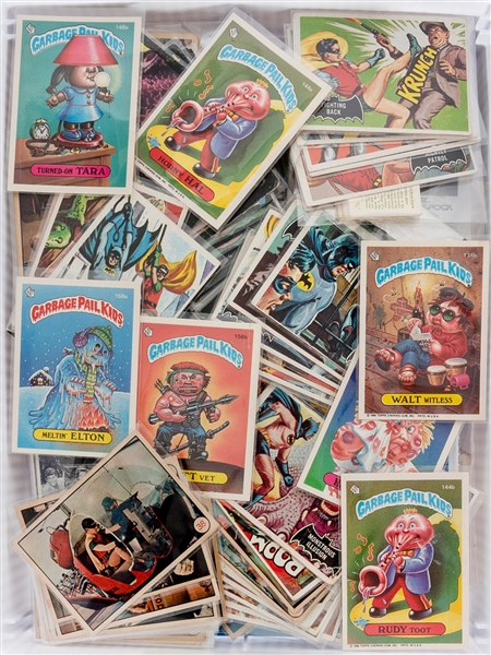  Assorted Non-Sports Trading Cards. A shoebox-sized plastic ...