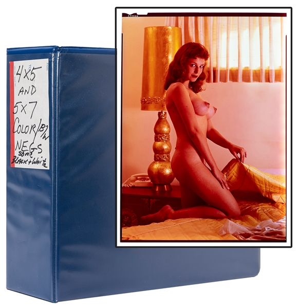  1950s-70s Pin-up Model Photo Transparency Collection. Colle...