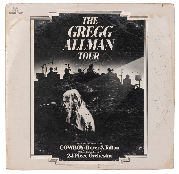 ALLMAN, Gregg (1947-2017). The Gregg Allman Tour LP Inscrib...