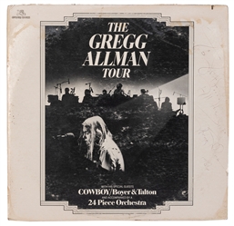  ALLMAN, Gregg (1947-2017). The Gregg Allman Tour LP Inscrib...