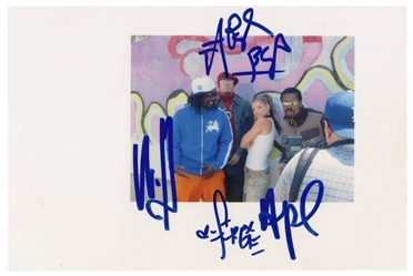  [BLACK EYED PEAS]. Original Photograph Signed by Members of...