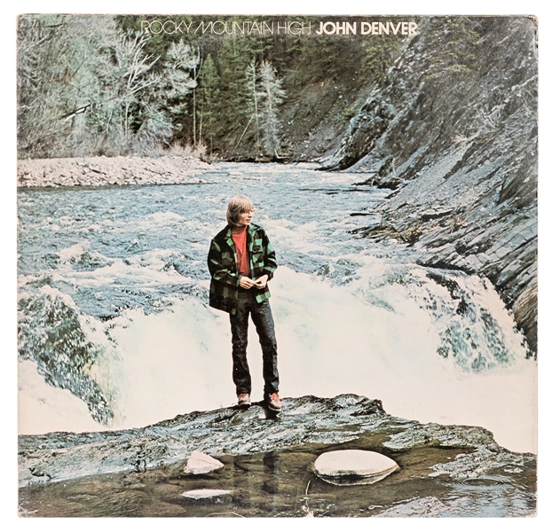  DENVER, John (1943-1997). Rocky Mountain High LP Inscribed ...