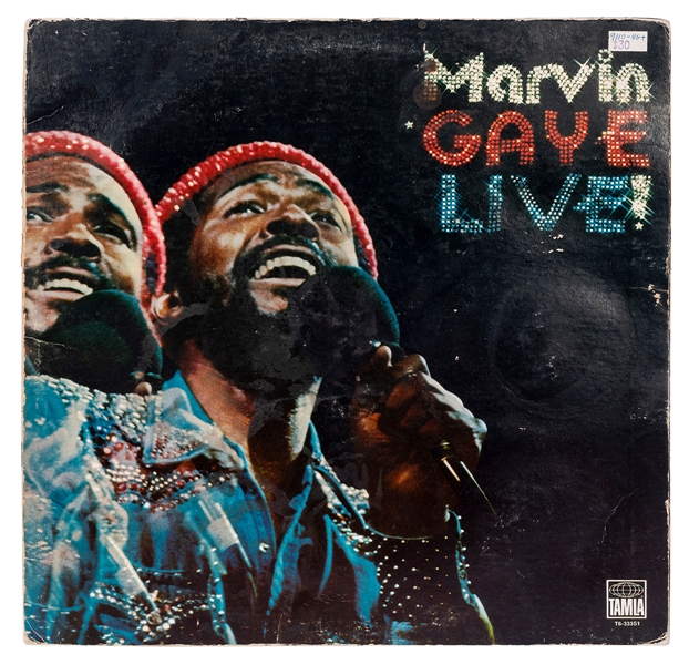  GAYE, Marvin (1939-1984). Marvin Gaye Live! LP Inscribed by...