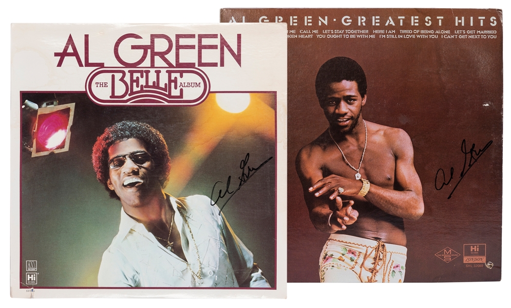  GREEN, Al (b. 1946). Pair of Albums Signed by Al Green. Ori...