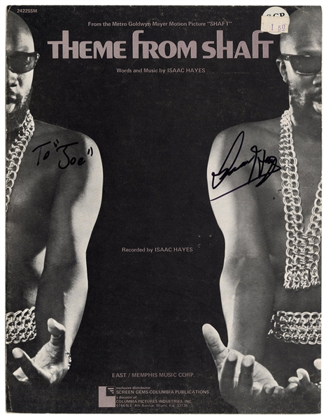  [HAYES, Isaac (1942-2008)]. Theme from Shaft Sheet Music In...