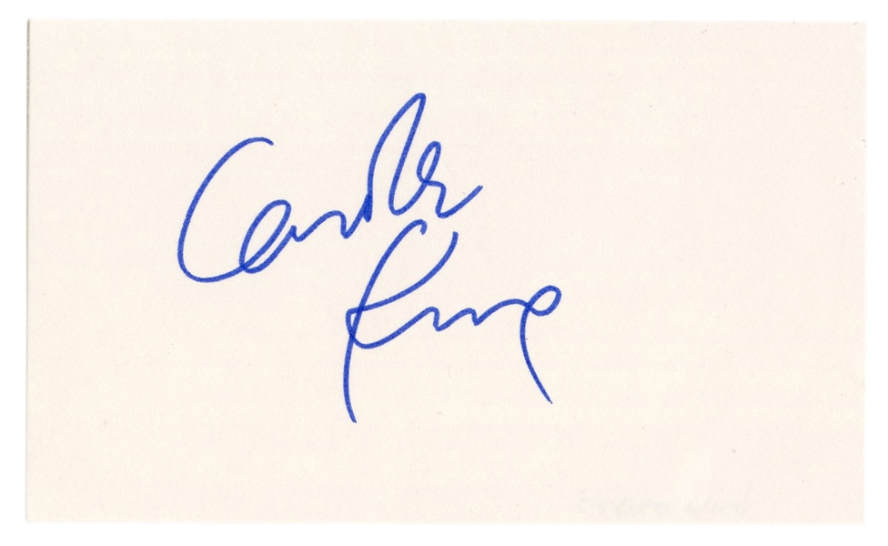  [KING, Carole (b. 1942)]. Carole King Signature. Plain whit...