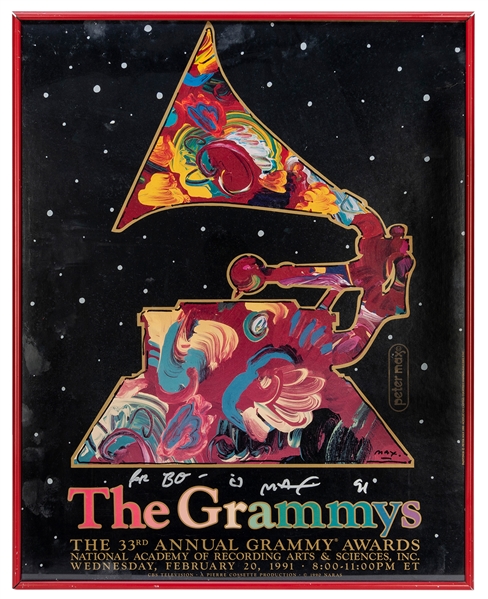 MAX, Peter (b. 1937). The 33rd Annual Grammy Awards Poster ...