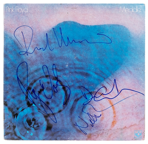  PINK FLOYD. Meddle LP Signed by Members of Pink Floyd. Lond...