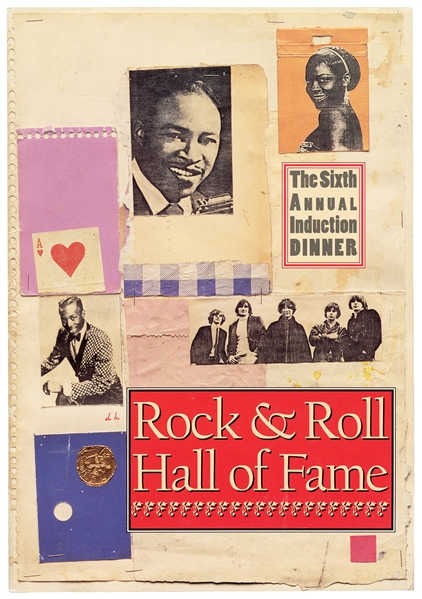  Rock & Roll Hall of Fame Sixth Annual Induction Dinner Prog...