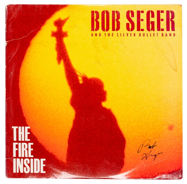  BOB SEGER AND THE SILVER BULLET BAND. The Fire Inside LP Si...