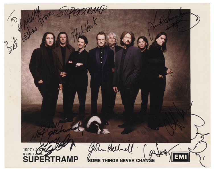  [SUPERTRAMP]. Publicity Signed by Members of Supertramp. 19...
