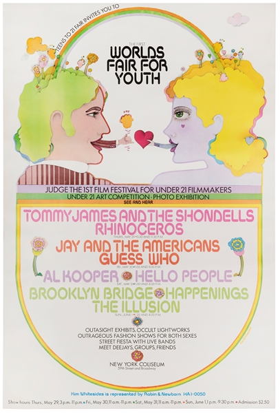  WHITESIDES, Kim. World’s Fair for Youth Concert Poster. 196...