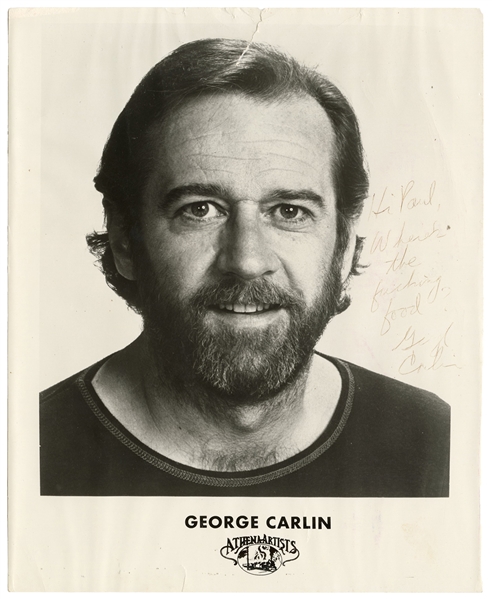  [CARLIN, George (1937-2008)]. Publicity Still Inscribed by ...