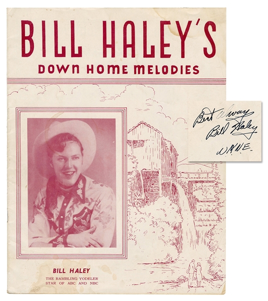  HALEY, Bill (William John Clifton Haley) (1925-1981). Bill ...