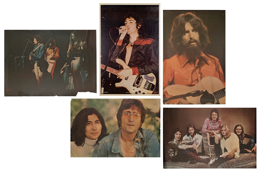  [THE BEATLES]. A Large Archive of Beatles Posters. Circa 19...