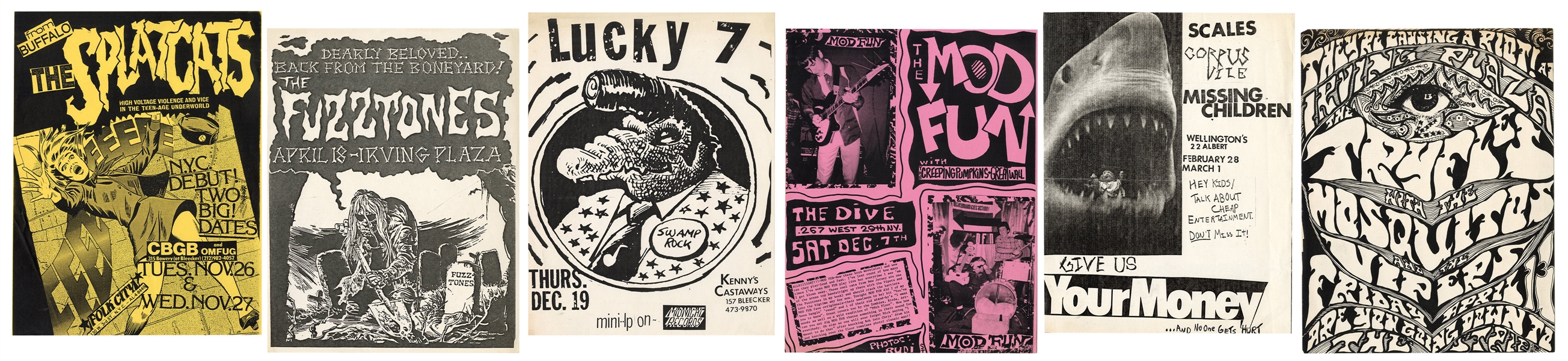  [MUSIC]. Collection of Punk and Garage Rock Flyers and Hand...