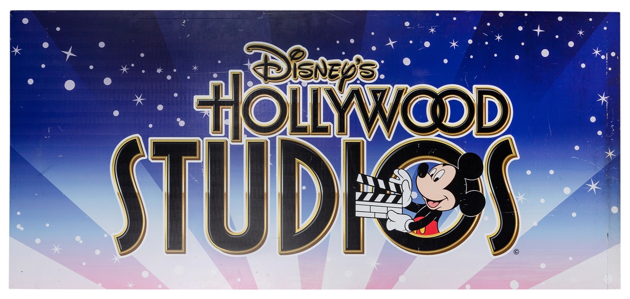  Walt Disney World Hollywood Studios Logo Sign. Original met...