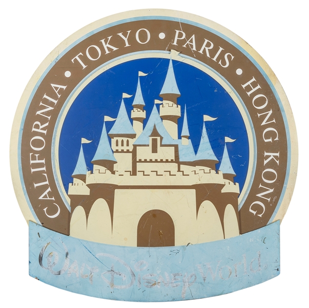  Walt Disney World Cinderella’s Castle Lamppost Sign. Circa ...