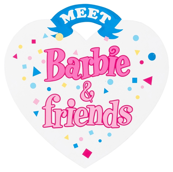 Meet Barbie & Friends Prototype Lamppost Sign. 1990s. Proto...