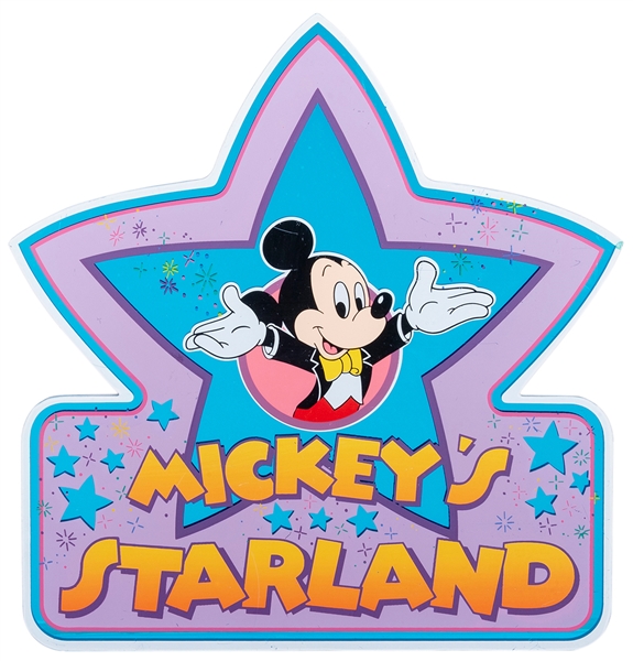  Walt Disney World Mickey’s Starland Prototype Lamppost Sign...