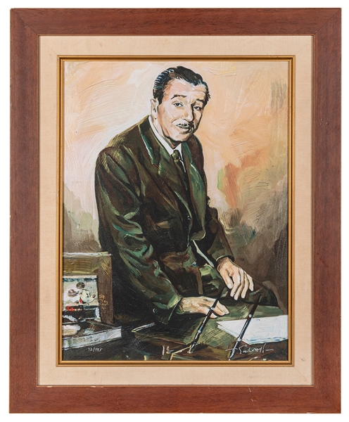  SALVATI, Jim (b. 1957). Walt. 2006. Giclee on canvas depict...