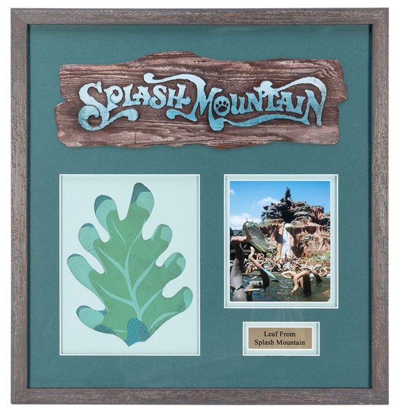  Splash Mountain Leaf from Disneyland Display. Circa 1990s. ...