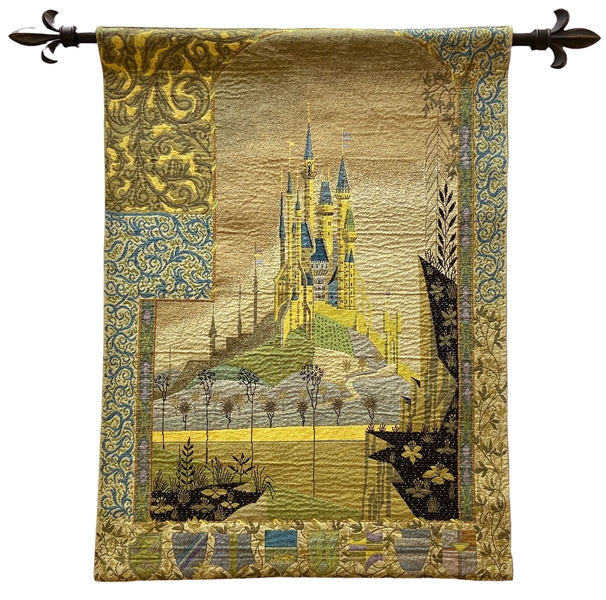  Sleeping Beauty’s Castle Tapestry. Original woven fabric ta...