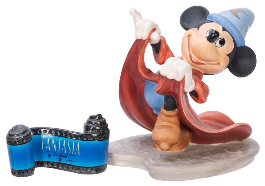  Fantasia Mickey Mouse and Opening Title Ceramic Sculptures....