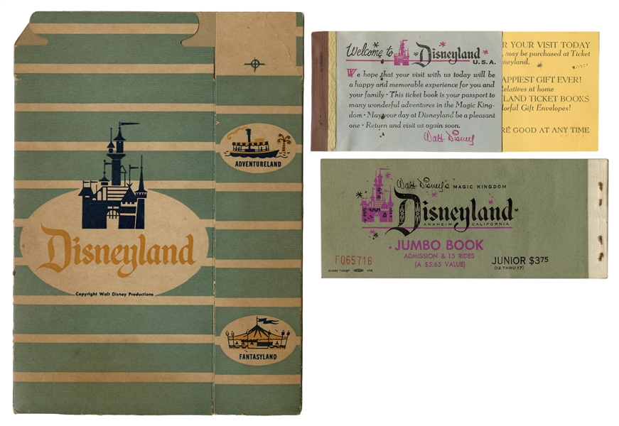  Disneyland Original Popcorn Box. [Disneyland, ca. late 1950...