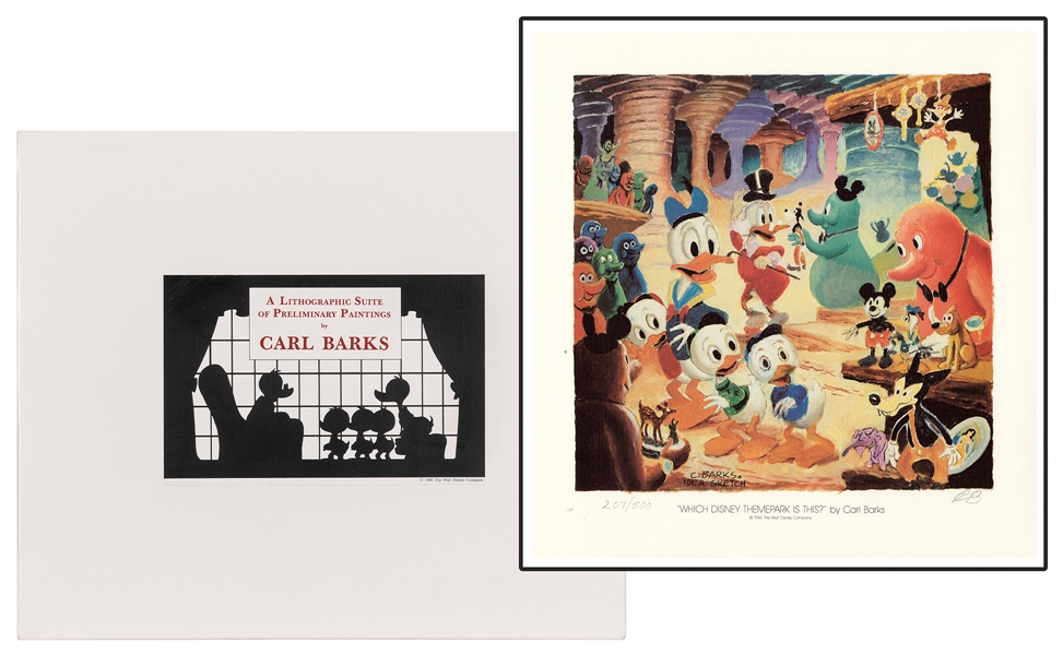  BARKS, Carl (1901-2000). A Lithographic Suite of Preliminar...