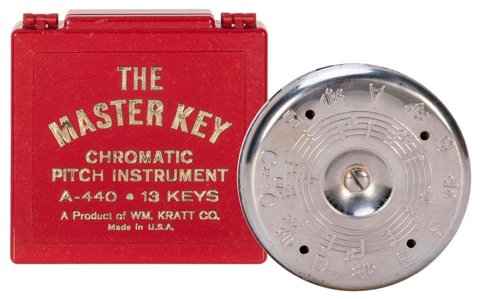 Silver Pitch Pipe. New York: Richard Himber, 1960s. A moder...