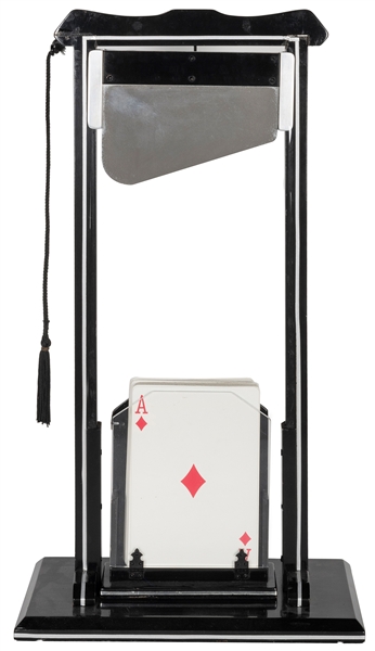  Card Guillotine. California: Milson-Worth, 1990s. A large g...