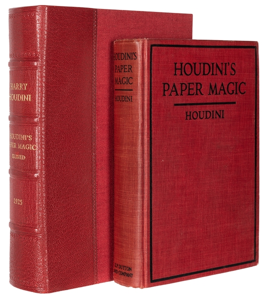  HOUDINI, Harry (1874-1926). Houdini’s Paper Magic. New York...