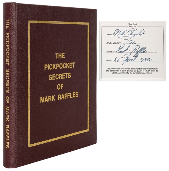  RAFFLES, Mark (b. 1922). The Pickpocket Secrets of Mark Raf...