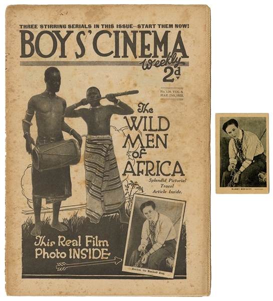  HOUDINI, Harry (Ehrich Weisz). Boys’ Cinema Weekly Magazine...