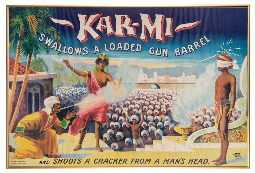  KAR-MI (Joseph Hallworth). Kar-Mi Swallows a Loaded Gun Bar...