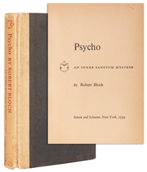 BLOCH, Robert (1917–1994). Psycho. New York: Simon and Schu...