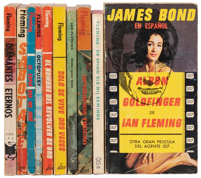  FLEMING, Ian (1908–1964). A group of 10 foreign edition pap...