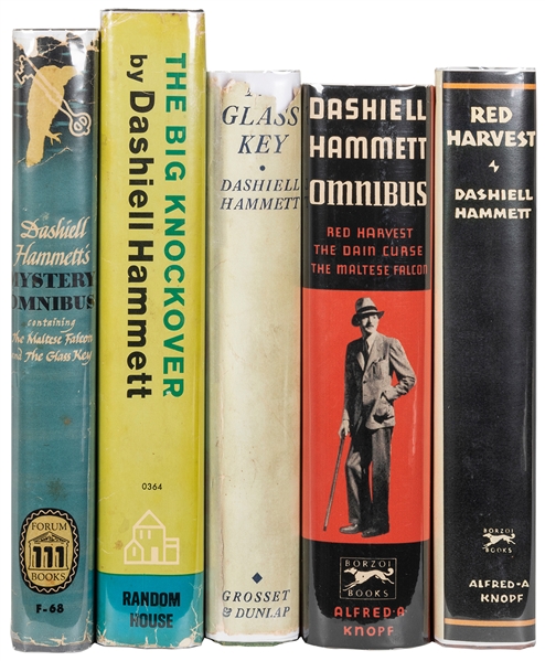  HAMMETT, Dashiell (1894–1961). A group of 5 volumes, includ...