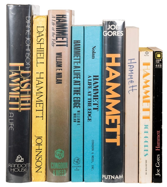  [HAMMETT, Dashiell]. A group of 9 works about Hammett, incl...