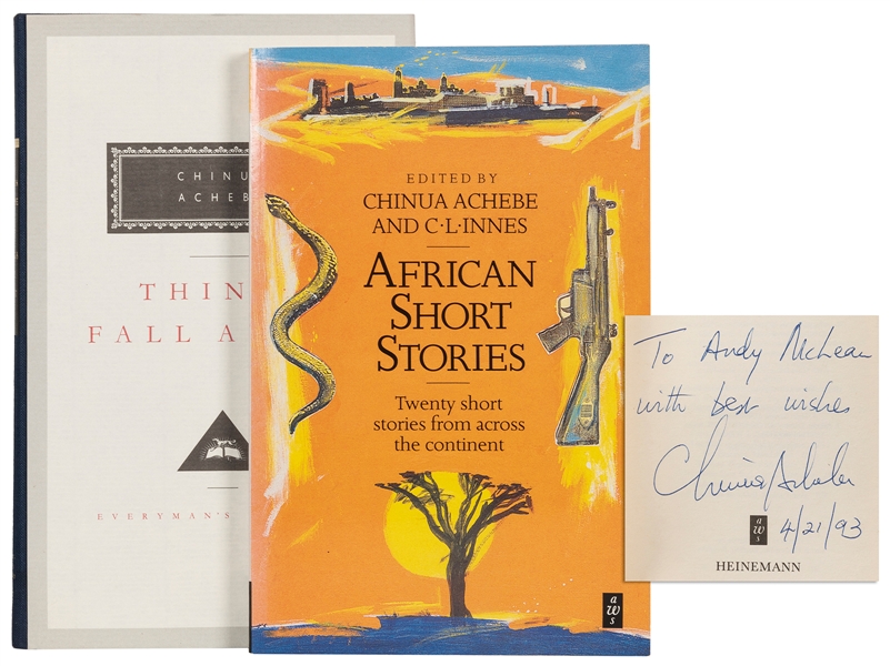  [AFRICAN AMERICAN LITERATURE]. ACHEBE, Chinua. A pair of si...