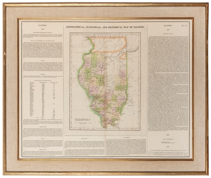  [ILLINOIS]. CAREY, Henry Charles (17943–1879) and Isaac LEA...