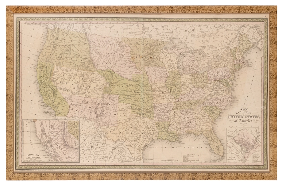  [UNITED STATES]. YOUNG, James Hamilton. A New Map of the Un...