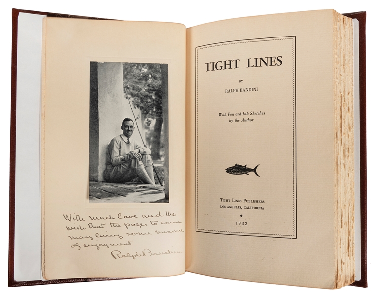  [ANGLING]. BANDINI, Ralph (1885–1961). Tight Lines. Los Ang...