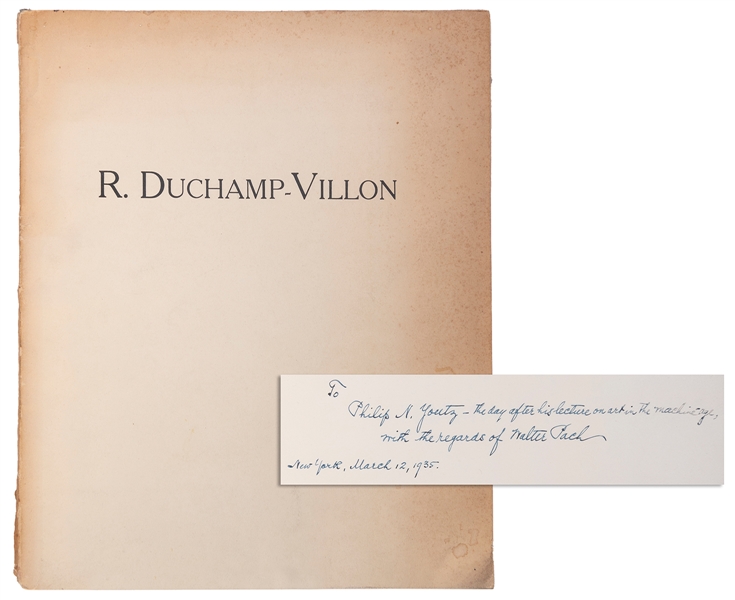  [ART]. PACH, Walter (1883–1958). Raymond Duchamp–Villon, Sc...