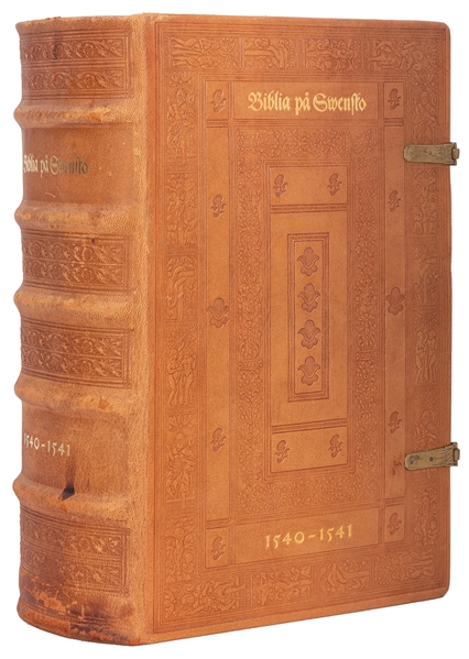  [BIBLE, in Swedish]. GUSTAV I (1496–1560). Biblia thet är a...