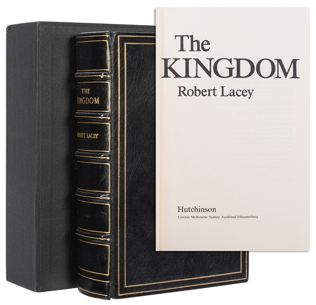  [BINDING]. LACEY, Robert. The Kingdom. London, et al: Hutch...